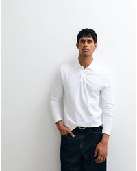 ASOS - Essentials Regular Fit Long Sleeve Polo - Lyst