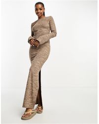 Vero Moda - Knitted Scoop Back Maxi Dress - Lyst