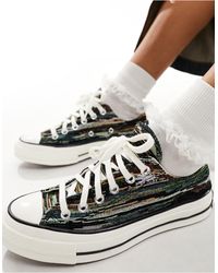 Converse - Chuck 70 ox - sneakers nere e multicolore - Lyst