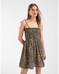 ONLY - Ruched Detail Mini Dress - Lyst