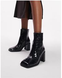 TOPSHOP - Wide fit – mae – ankle-boots - Lyst