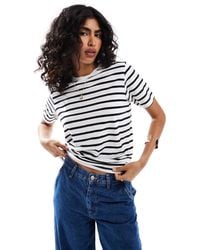 JJXX - Oversized Cropped T-shirt - Lyst