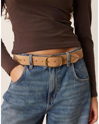 Abercrombie & Fitch - Suede Chunky Boho Hardware Belt - Lyst