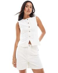 Miss Selfridge - Denim Mom Shorts - Lyst