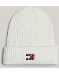 Tommy Hilfiger - Heritage Rib-knit Beanie With Wool - Lyst