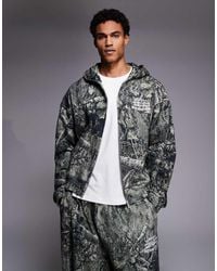 Good For Nothing - Oversized Zip Through Hoodie - Lyst