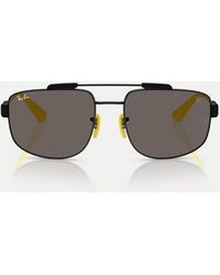 Ray-Ban - Rb3789M Scuderia Ferrari Collection Square Sunglasses With Lens - Lyst
