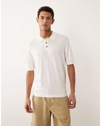 Jack & Jones - Polo en maille à texture carrée - Lyst