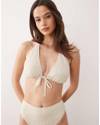 ASOS - Fuller Bust Cassi Seychelles High Apex Triangle Bikini Top - Lyst