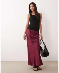 ASOS - Satin Bias Maxi Skirt - Lyst
