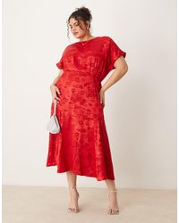 Never Fully Dressed - – midaxi-kleid aus satin - Lyst