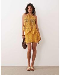 Noughts & Kisses - Crochet Mini Skirt - Lyst