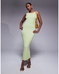 ASOS - – gestricktes midaxi-kleid - Lyst