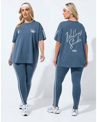 Yours Clothing - Active 'Wellness Studio' T-Shirt - Lyst