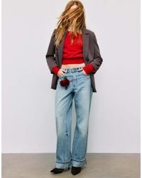 Stradivarius - Striped Open Blazer - Lyst