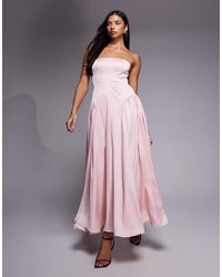ASOS - Bridesmaids Drop Waist Tie Detail Cami Midaxi Dress - Lyst