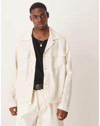 Mango - Linen Mix Overshirt - Lyst