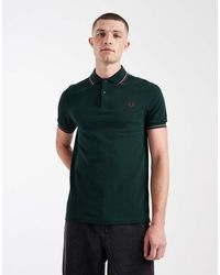 Fred Perry - Twin Tipped Logo Polo Shirt - Lyst
