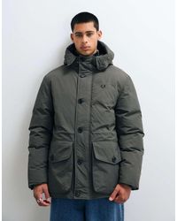 Fred Perry - Padded Patch Pocket Parka - Lyst