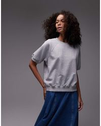 ARKET - Sweatshirt Van Zachte Badstof Met Korte Mouwen - Lyst