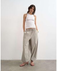 TOPSHOP - Zacht Geribbeld Racerhemdje Van Premium Lyocellmix - Lyst