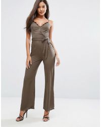 lipsy lace insert jumpsuit