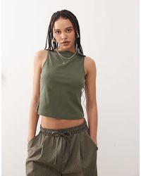 Collusion - Slash Neck Ribbed Singlet - Lyst