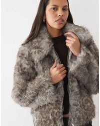 Vero Moda - Faux Fur Short Jacket - Lyst