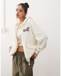 Aape By A Bathing Ape - Sudadera Blanco Con Cremallera Y Logo De Punto De - Lyst