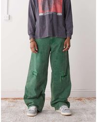 Weekday - Oversized Canvas Workwear Broek - Lyst