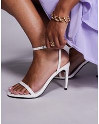 Public Desire - Selene Barely There Heeled Sandals - Lyst