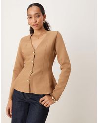 Mango - – strickjacke aus kompaktem strick - Lyst