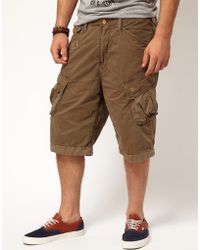 tapered cargo shorts