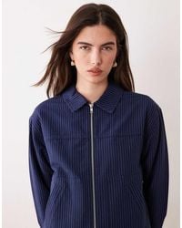 ASOS - Top Collar Zip Through Jacket - Lyst