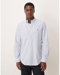 Polo Ralph Lauren - Icon Logo Multi Stripe Oxford Shirt Custom Fit - Lyst