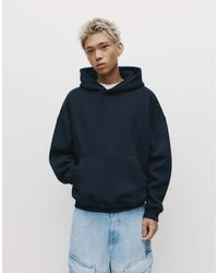 Pull&Bear - Boxy Hooded Sweatshirt - Lyst