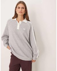 adidas Originals - Oversized Knitted Polo - Lyst