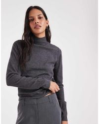 ASOS - Long Sleeve Fine Gauge Roll Neck Jumper - Lyst