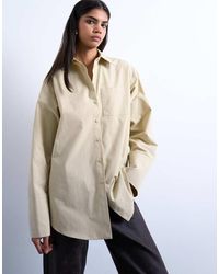 TOPSHOP - Camicia Oversize Stretta - Lyst