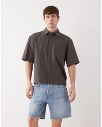 Weekday - Short en jean oversize - clair délavé - Lyst