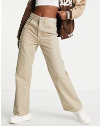 Mujer Pantalón straight cuadros Marrón | Pantalones Bershka \u003c Esperando a  Christine