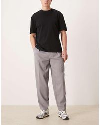 ASOS - Elegante Oversized Toelopende Broek - Lyst