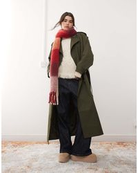 Miss Selfridge - Belted Trench Coat - Lyst
