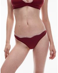 Tommy Hilfiger - Lace Trim Thong - Lyst