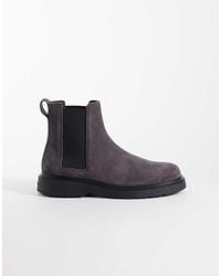 Calvin Klein - Essential Suede Combat Chelsea Boots - Lyst
