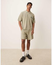 ASOS - Oversized Knitted Short Co-ord - Lyst