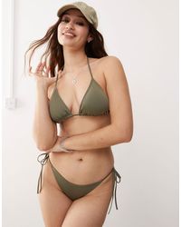 Monki - Mix And Match Tie Side Bikini Bottom - Lyst