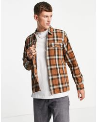 Another Influence Check Shirt - Brown