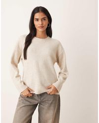 Vila - Oversized Gebreide Trui - Lyst