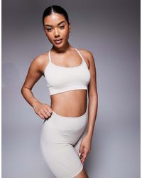 adidas Originals - Adidas Training Knit Light Support Sports Bra - Lyst